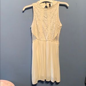 White dress with lace